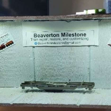 LIONEL OPERATING LOG DUMP CAR, 55-58