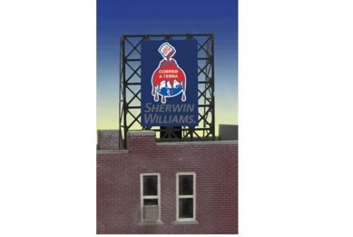 Miller Engineering 338935 N/Z Scale Sherwin Williams Billboard