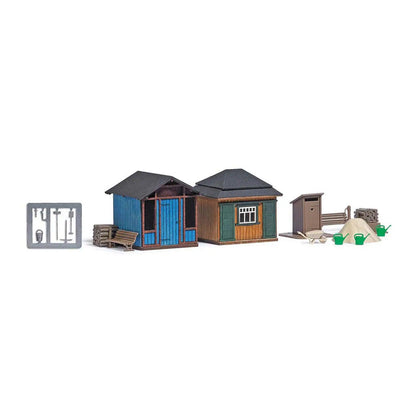 Busch 1617 HO Scale Garden - Summer Sheds -- Laser-Cut Kit
