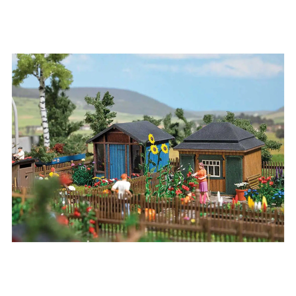 Busch 1617 HO Scale Garden - Summer Sheds -- Laser-Cut Kit
