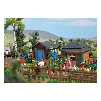 Busch 1617 HO Scale Garden - Summer Sheds -- Laser-Cut Kit