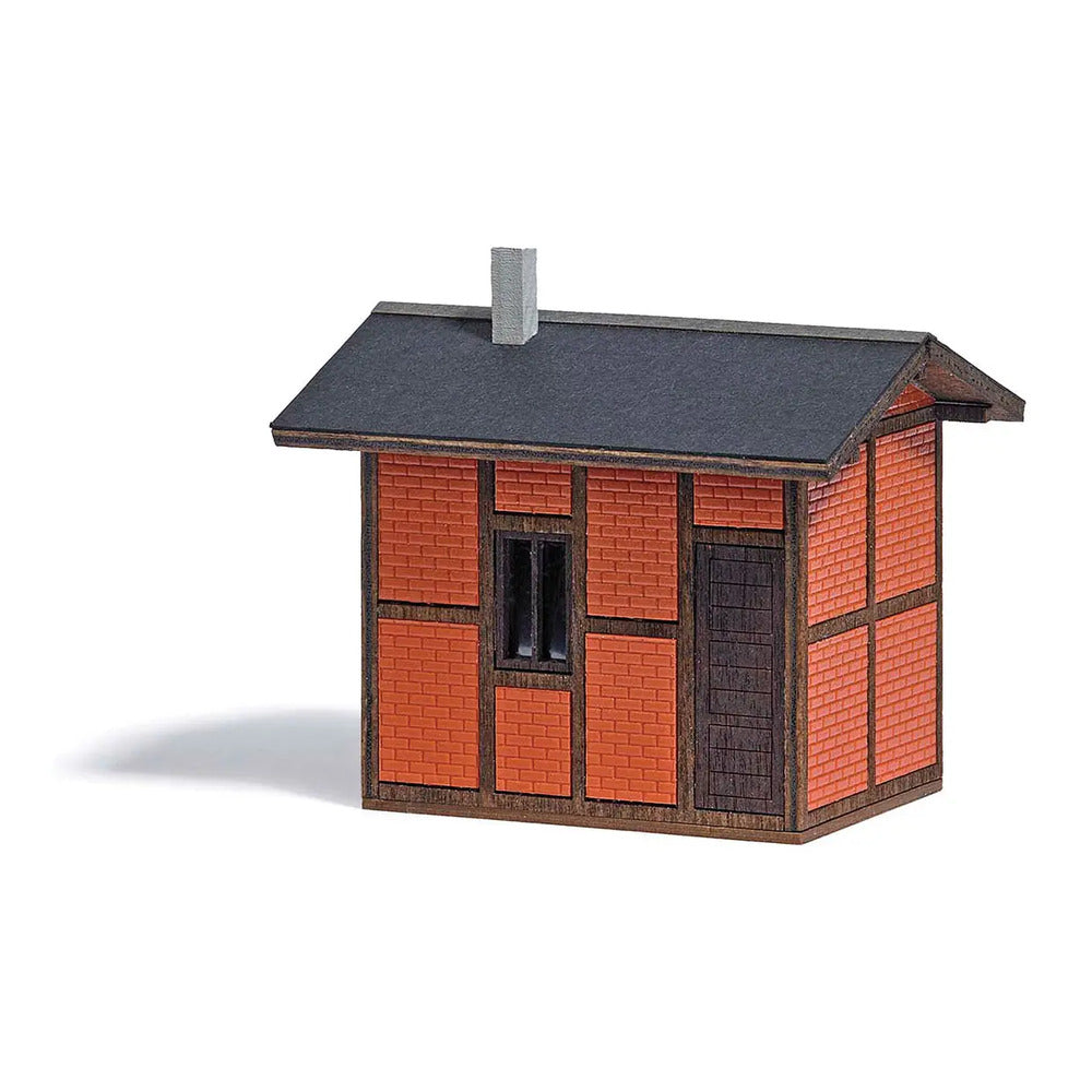 Busch 1621 HO Scale Switchman's Hut -- Laser-Cut Wood Kit