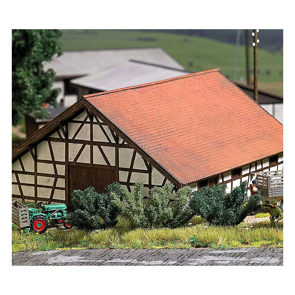 Busch 6061 A Scale Summer Bushes - Assembled -- 1-3/8" 3.5cm pkg(5)