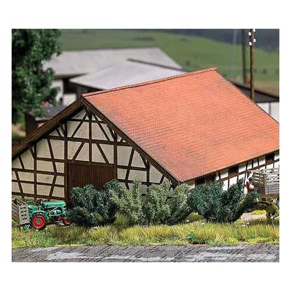 Busch 6061 A Scale Summer Bushes - Assembled -- 1-3/8" 3.5cm pkg(5)