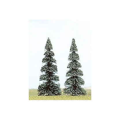 Busch 6102 A Scale Pine Trees -- 2-15/16" 7.5cm pkg(2)