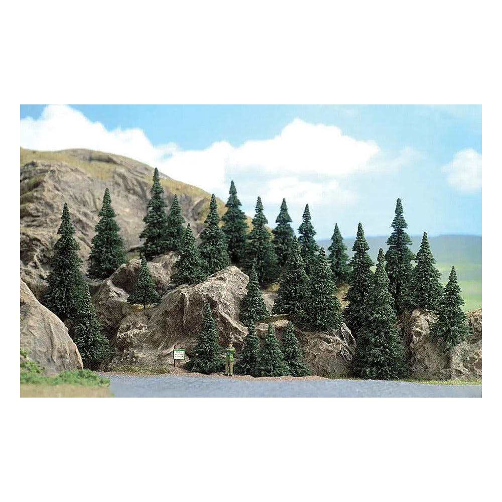 Busch 6469 A Scale Trees-Conifers -- Silver Fir 1-5/8 - 3-5/8" 4-9cm