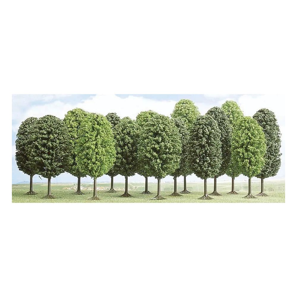 Busch 6486 HO/TT Scale Deciduous Trees, 12-Pack