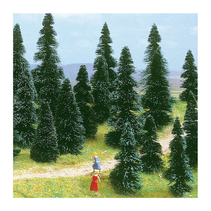 Busch 6503 A Scale Pine Trees -- 1-3/16 - 2-15/16" 3 - 7.5cm Tall pkg(10)