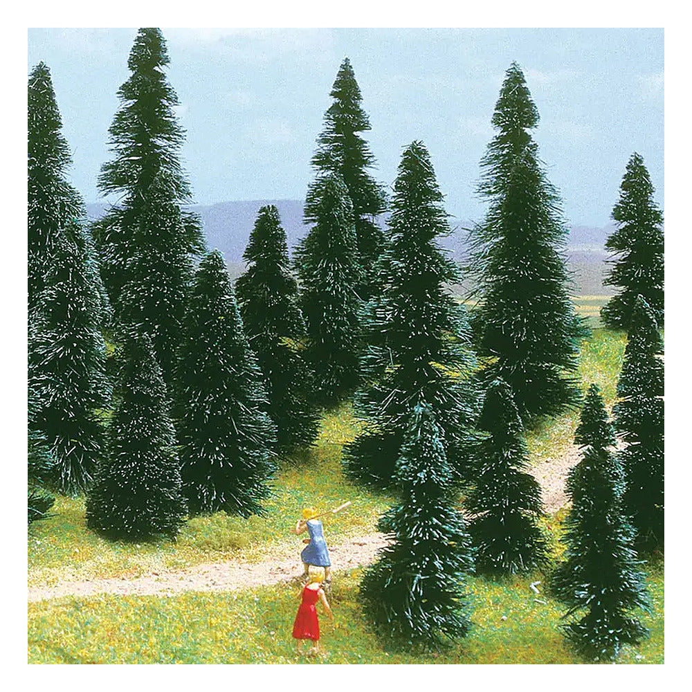 Busch 6503 A Scale Pine Trees -- 1-3/16 - 2-15/16" 3 - 7.5cm Tall pkg(10)