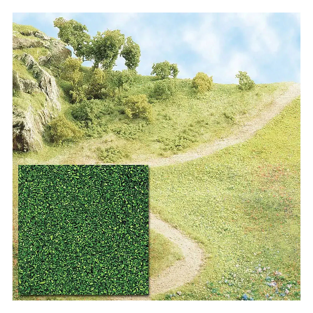Busch 7053 A Scale Grass Scatter Material Ground Cover -- Medium Green