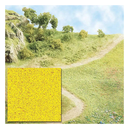 Busch 7054 A Scale Grass Scatter Material Ground Cover -- Yellow