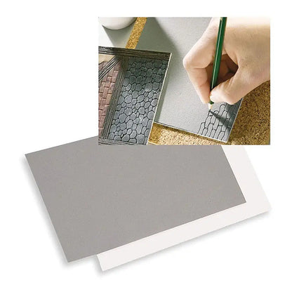 Busch 7201 A Scale Embossing Sheets -- 11-13/16 x 6-1/4 x 1/8" pkg(2)
