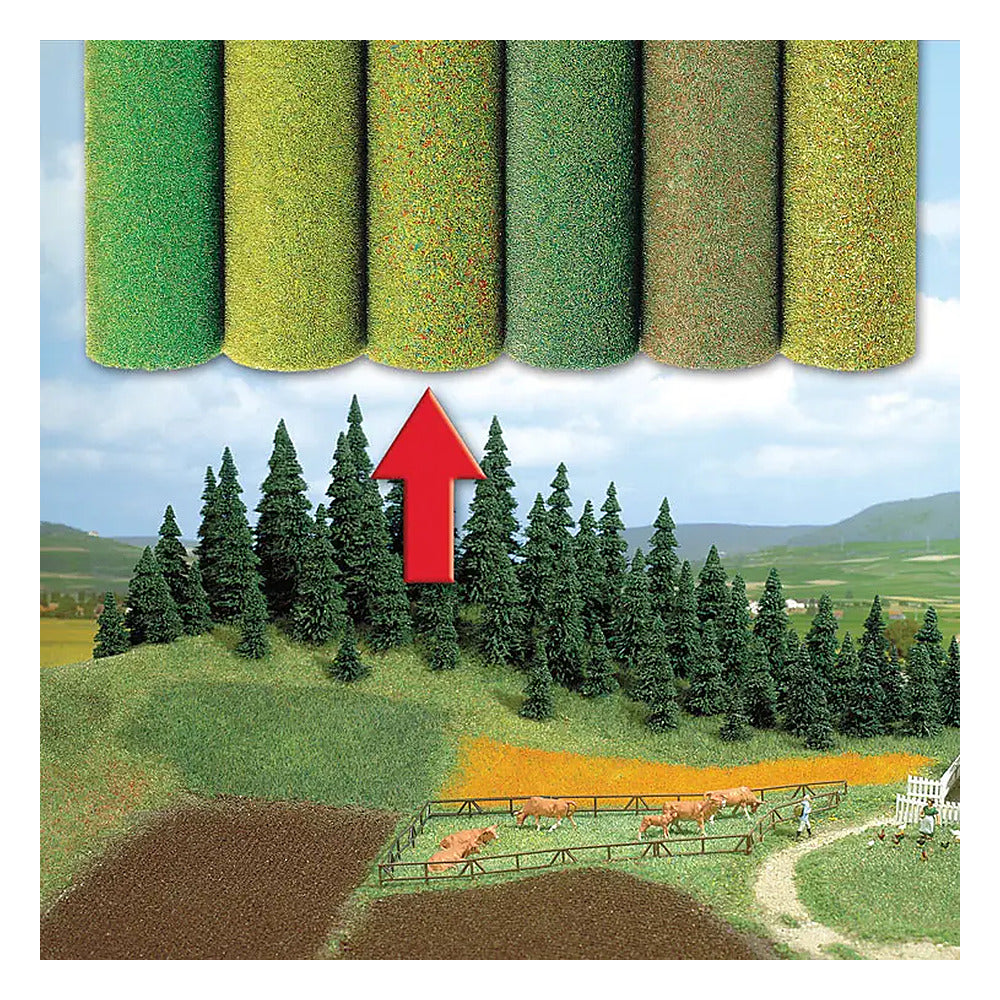 Busch 7272 A Scale Grass Mat -- Flower Field 39-3/8 x 59-1/16" 100 x 150cm