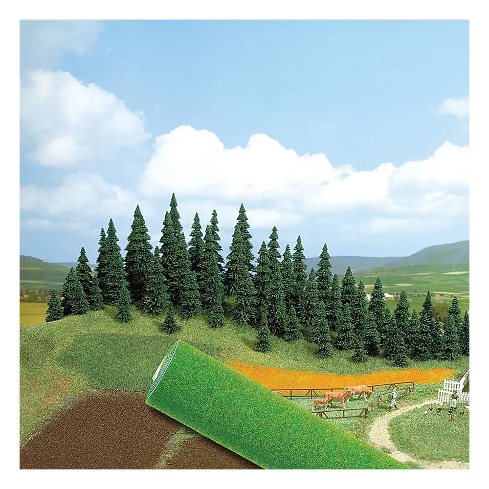 Busch 7280 All Scale Grass Mat -- Dark Green 39-3/8 x 98-7/16"