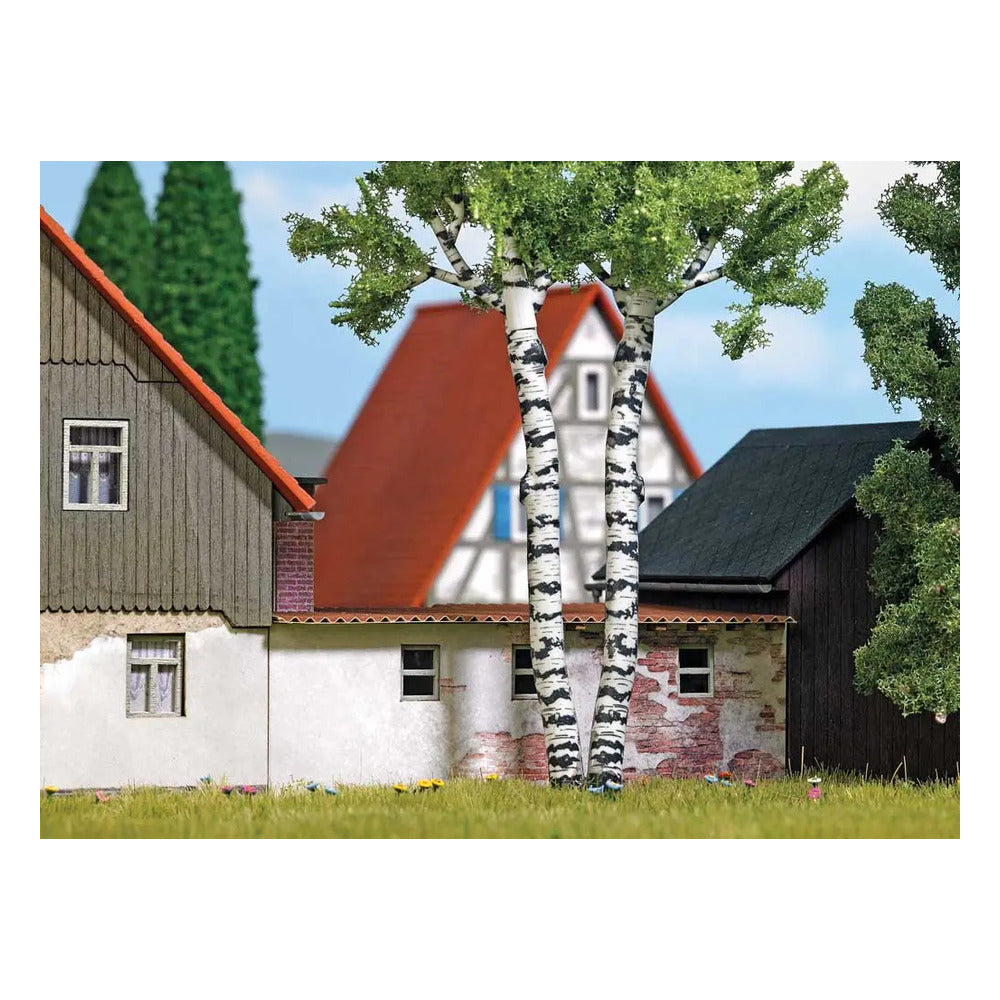 Busch 7438 HO Scale Sheet 2-Pack -- Weathered Brick Wall
