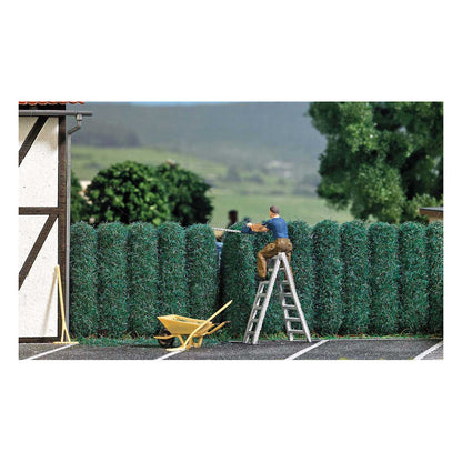 Busch 7838 HO Scale Hedge Trimming Miniature Scene -- Trees, Figure
