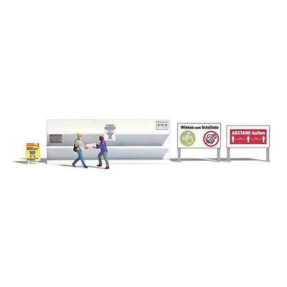 Busch 7910 HO Scale 1/87 Urgent Shopping Scene