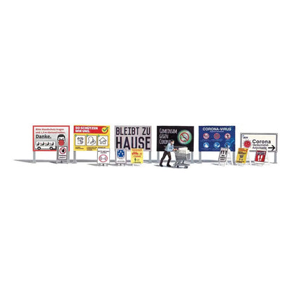 Busch 7911 HO Scale COVID-19 Panic Buying Figure Scene