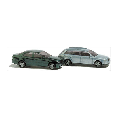 Busch 8346 N Scale Audi A4 Avant & Mercedes C-Class, 2-Pack