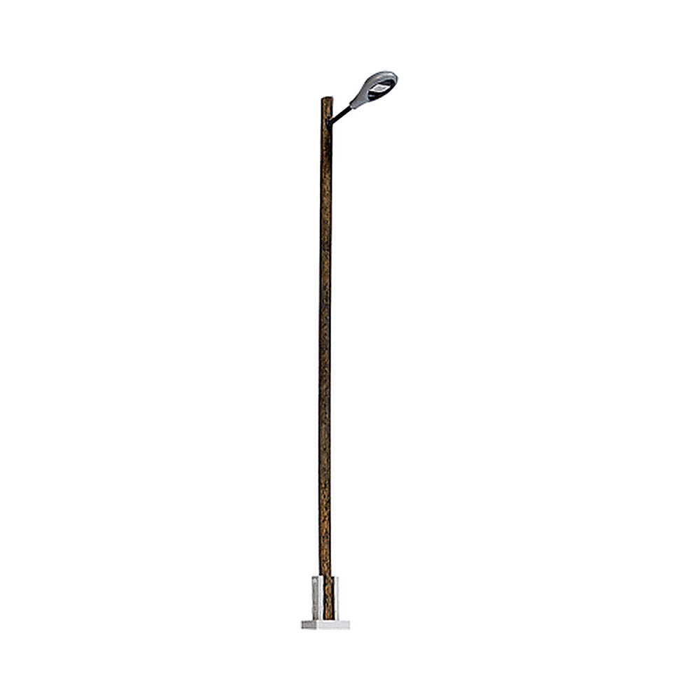 Busch 8737 TT Scale Teardrop Station/Platform Lamp on Wood Post With Yellow LED