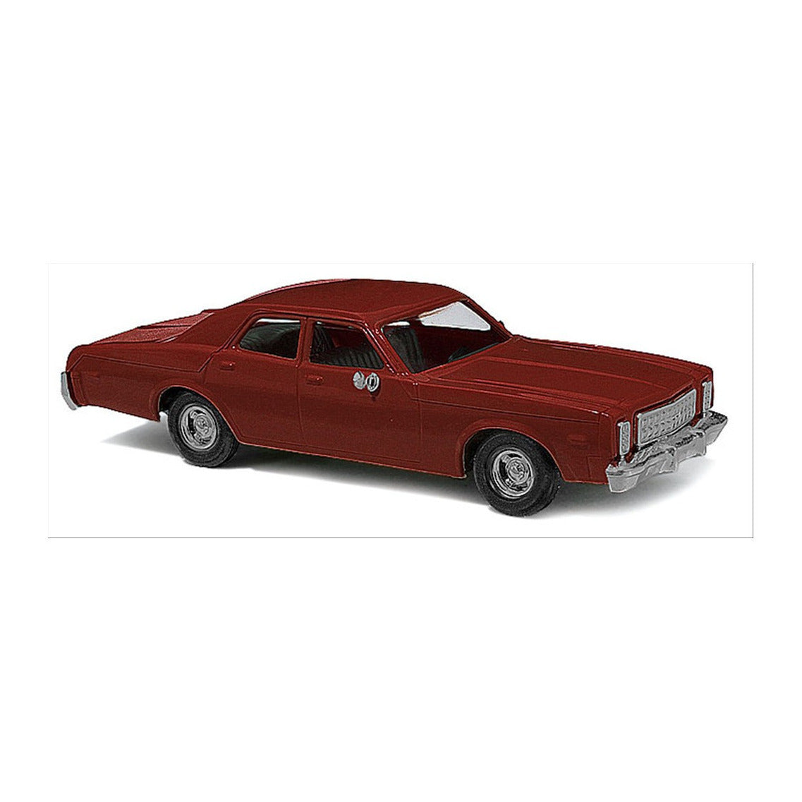 Busch 89121 HO Scale 1976 Plymouth Fury Sedan Model, Maroon