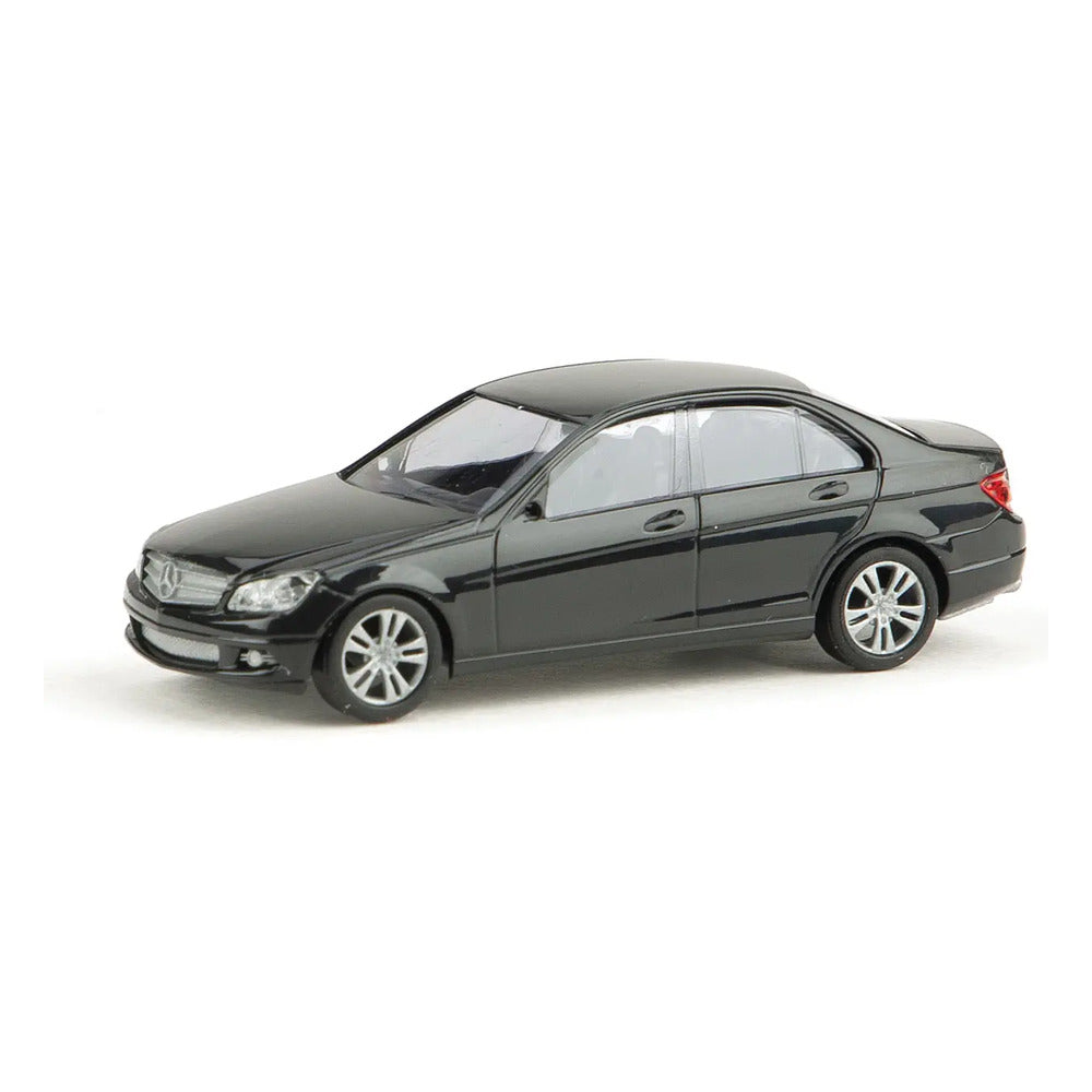 Busch 89138 HO Scale Mercedes-Benz C-Class Sedan, Black