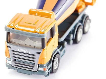 Scania Mixer Truck Yellow 1/87 (HO) Diecast Model by Siku