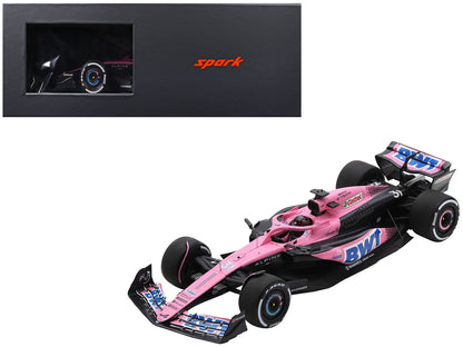 Alpine A523 #31 Esteban Ocon "BWT" Formula One F1 Saudi Arabian GP (2023) with Acrylic Display Case 1/18 Model Car by Spark  free shipping USA