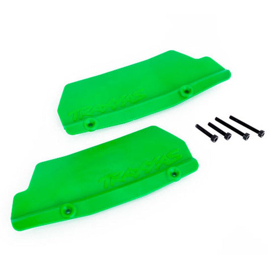 Traxxas 9519G Rear Left & Right Mud Guards Green w/3x15 (2) 3x25mm (2) : Sledge