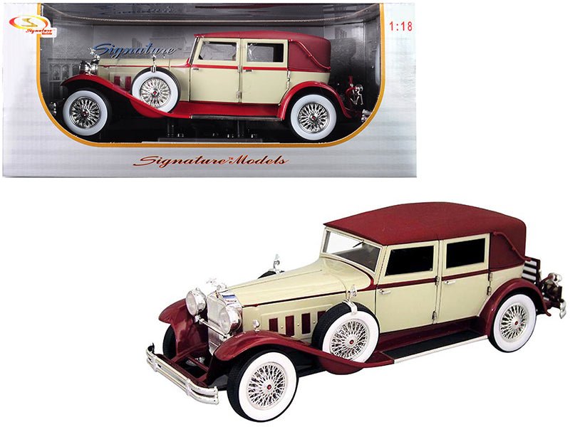1930 Packard LeBaron Cream and Red 1/18 Diecast Model Car by Signature Models  free shipping USA