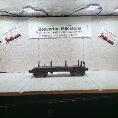 LIONEL OPERATING LOG DUMP CAR VARIATION (B) RUBBER-STAMPED LETTERING 46-48