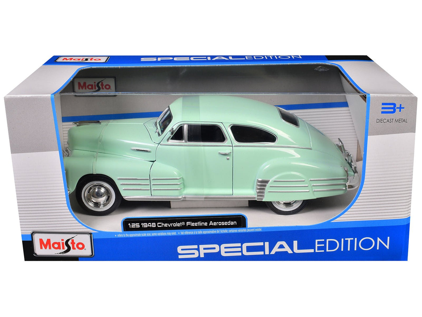 1948 Chevrolet Fleetline Aerosedan Light Green "Special Edition" Series 1/25 Diecast Model Car by Maisto  free shipping USA