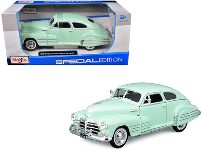 1948 Chevrolet Fleetline Aerosedan Light Green "Special Edition" Series 1/25 Diecast Model Car by Maisto  free shipping USA