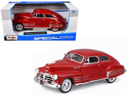 1948 Chevrolet Fleetline Aerosedan Red "Special Edition" Series 1/25 Diecast Model Car by Maisto  free shipping USA