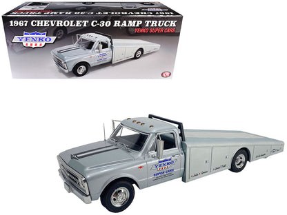 1967 Chevrolet C-30 Ramp Truck "Yenko Super Cars" Silver Metallic Limited Edition to 248 pieces Worldwide 1/18 Diecast Model Car by ACME  free shipping USA