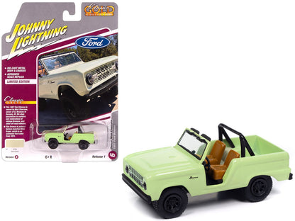 1967 Ford Bronco "Nick Cherrone" Glen Green "Classic Gold Collection" 1/64 Diecast Model Car by Johnny Lightning  free shipping USA