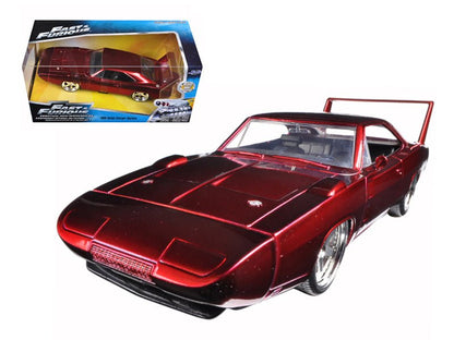 1969 Dodge Charger Daytona Red "Fast & Furious 7" (2015) Movie 1/24 Diecast Model Car by Jada  free shipping USA