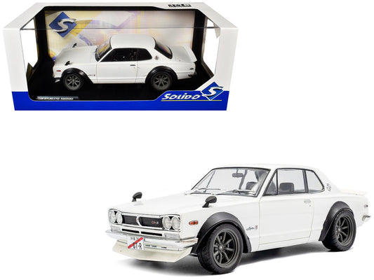 1970 Nissan Skyline (C10) Hakosuka RHD (Right Hand Drive) White 1/18 Diecast Model Car by Solido  free shipping USA