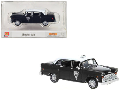1974 Checker Cab Black and White "Winnipeg" 1/87 (HO) Scale Model Car by Brekina  free shipping USA