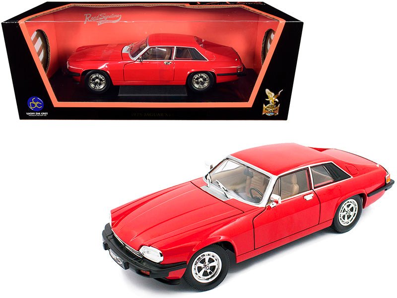 1975 Jaguar XJS Coupe Red 1/18 Diecast Model Car by Road Signature  free shipping USA