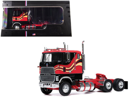 1985 Ford CL 9000 Truck Tractor Red and Black with Graphics 1/43 Diecast Model by IXO Models  free shipping USA
