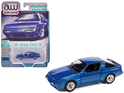 1988 Chrysler Conquest TSi Bright Blue Metallic "Modern Muscle" Series 1/64 Diecast Model Car by Auto World  free shipping USA