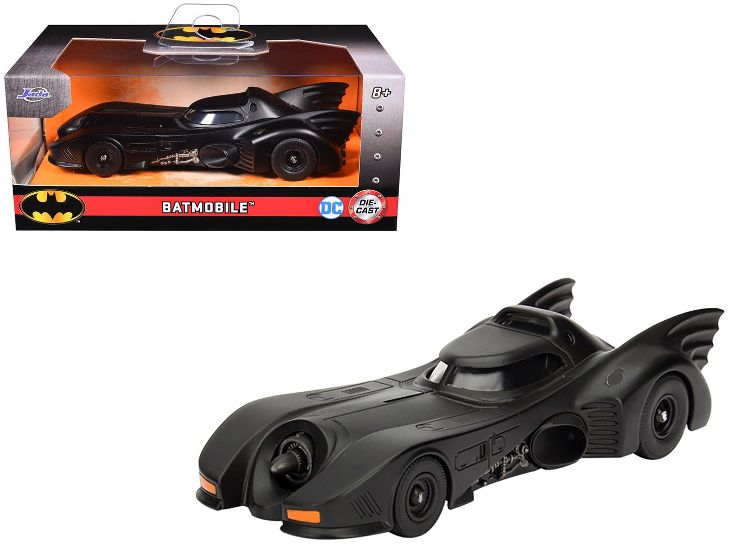 1989 Batman Batmobile 1/32 Diecast Model Car by Jada  free shipping USA