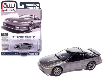 1991 Eagle Talon TSi Medium Quartz Metallic with Black Top "Modern Muscle" Series 1/64 Diecast Model Car by Auto World  free shipping USA