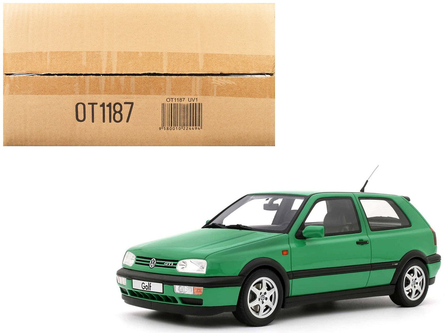 1995 Volkswagen Golf III GTI Salsa Green 1/18 Model Car by Otto Mobile  free shipping USA