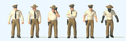 Preiser 10796 HO Scale U.S Sheriff Deputies -- pkg(6)