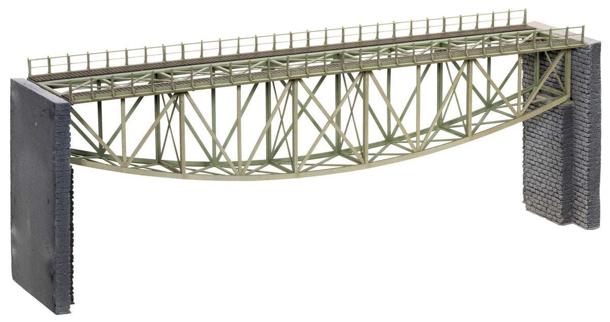 Noch 67027 HO Scale Steel Fishbelly Truss Bridge Laser-Cut Kit