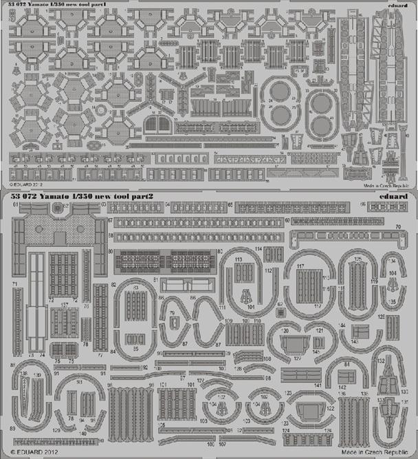 Eduard 53072 1/350 Ship- Yamato for TAM