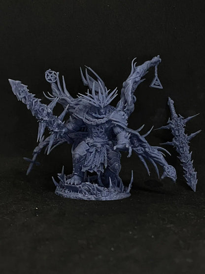 Mangkanur Praetor of Immorality - 100mm Resin Printed Grimdark Mini by Papsikels