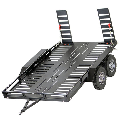 Powerhobby 1/10 CNC Machined Dual Axle Scale Truck Trailer Crawler Black